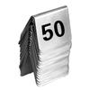 2025 Trend 50PCS Restaurant Bar Place Table Marker Tabletop Number Sign Stackable Table Number Cards Double-Side Black Number