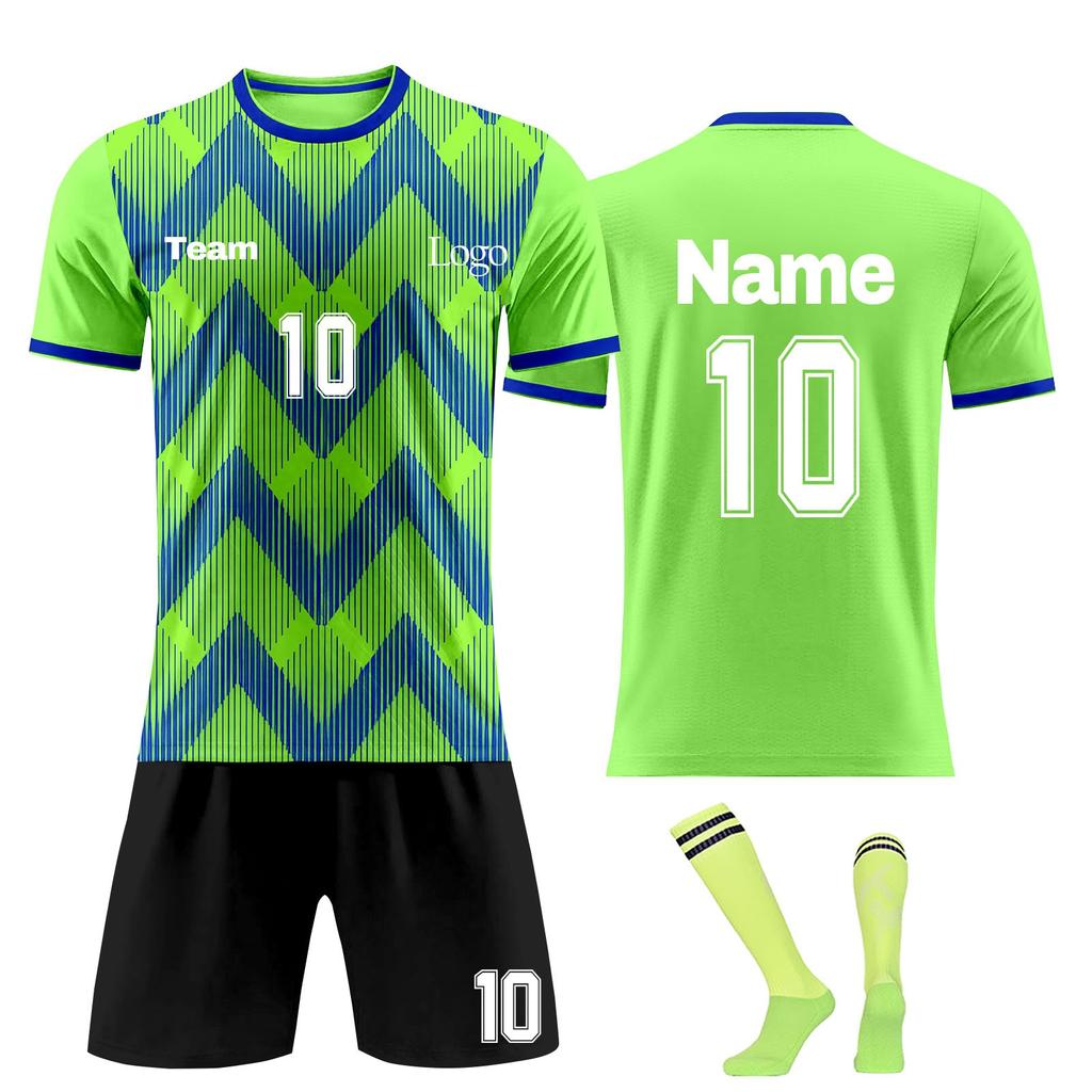 Personalised Shirts Kit Mens Girls With Name Number Custom Football Jerseys For Boys Training Suit