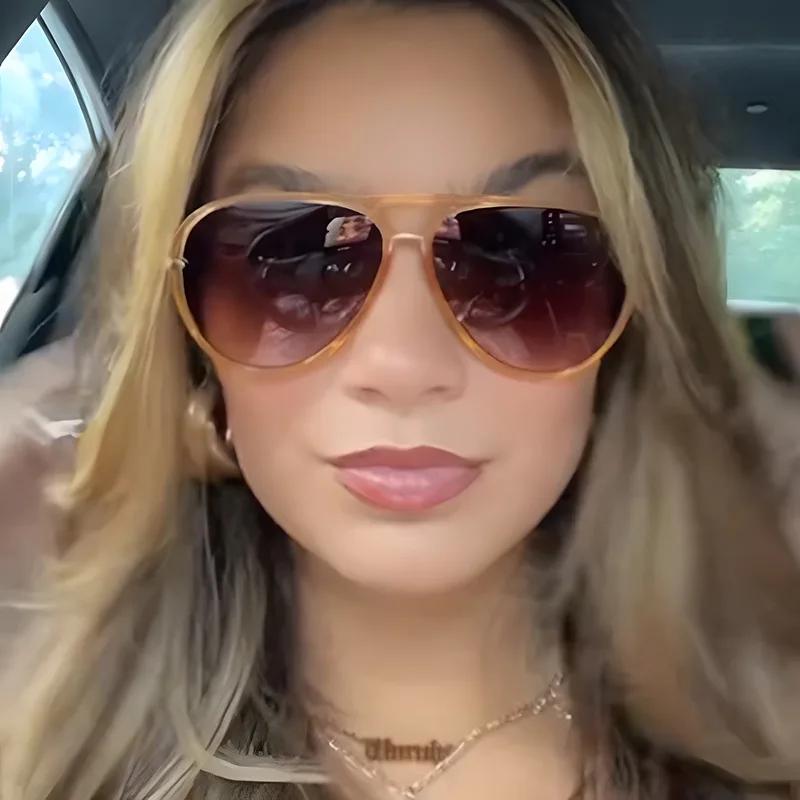 New Fashionable Toad Shaped Women'S Sunglasses Outdoor Neutral Travel Street Photography Large Frame Uv400 Sunscreen Glasses