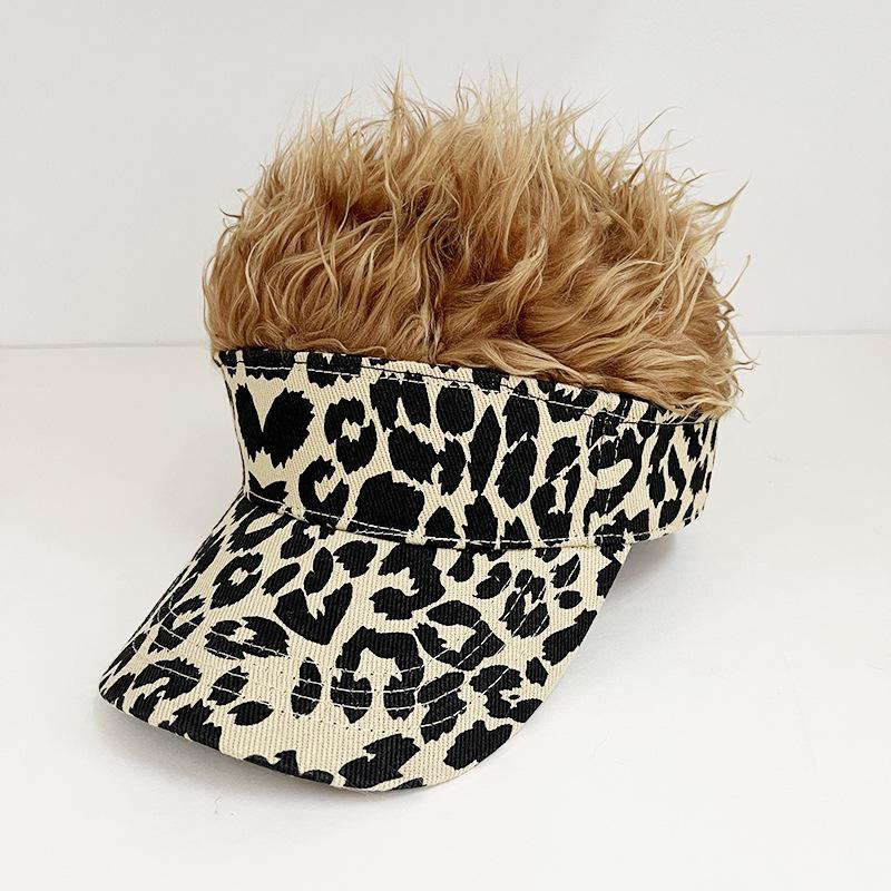 Fashion American flag simulation wig baseball cap European and American street personality wide brim cap batch