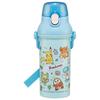 Water Bottle 480ml Children's Antibacterial Plastic Child Friendly Lightweight Pokemon Joyful Made In Japan PSB5SANAG-A
