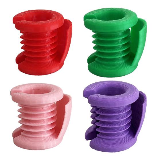 Напальчник для вязания крючком, 3D-печатный направляющий для пряжи, держатель для пальца, пластиковый направитель для нити, помощник для вязания крючком для вязальщиц