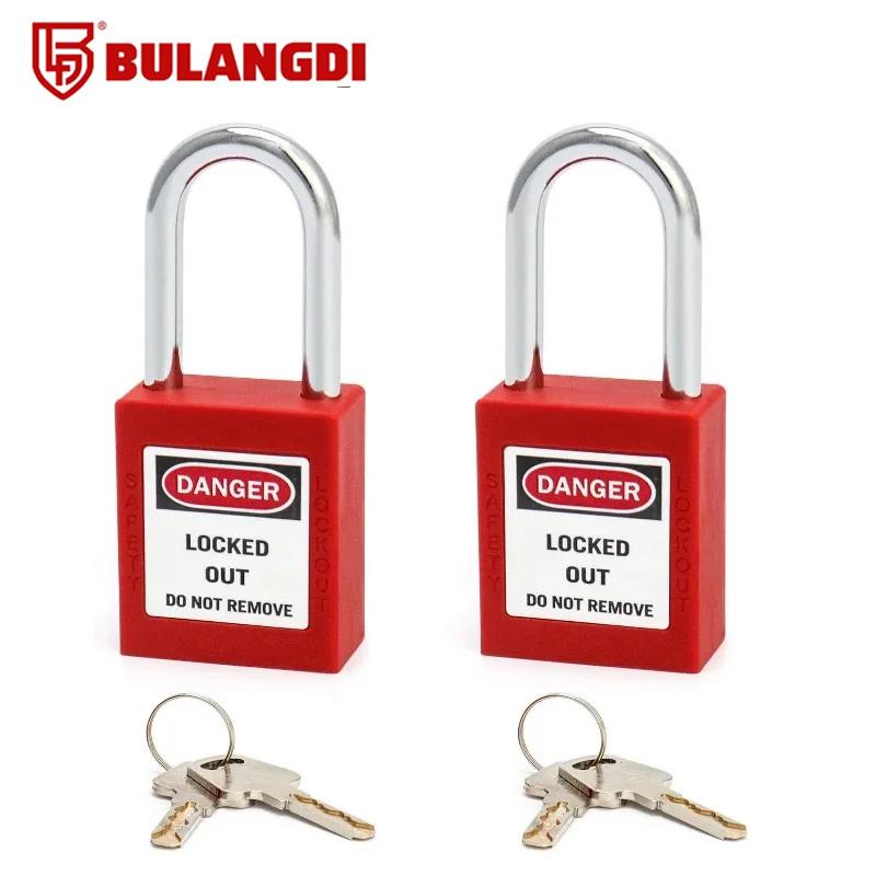 2/5PCS Safety Locks Set 2 Keys Per Lock with Tag Warning Signs Compliant Lock Out Tag Out Padlocks for Electrical Application