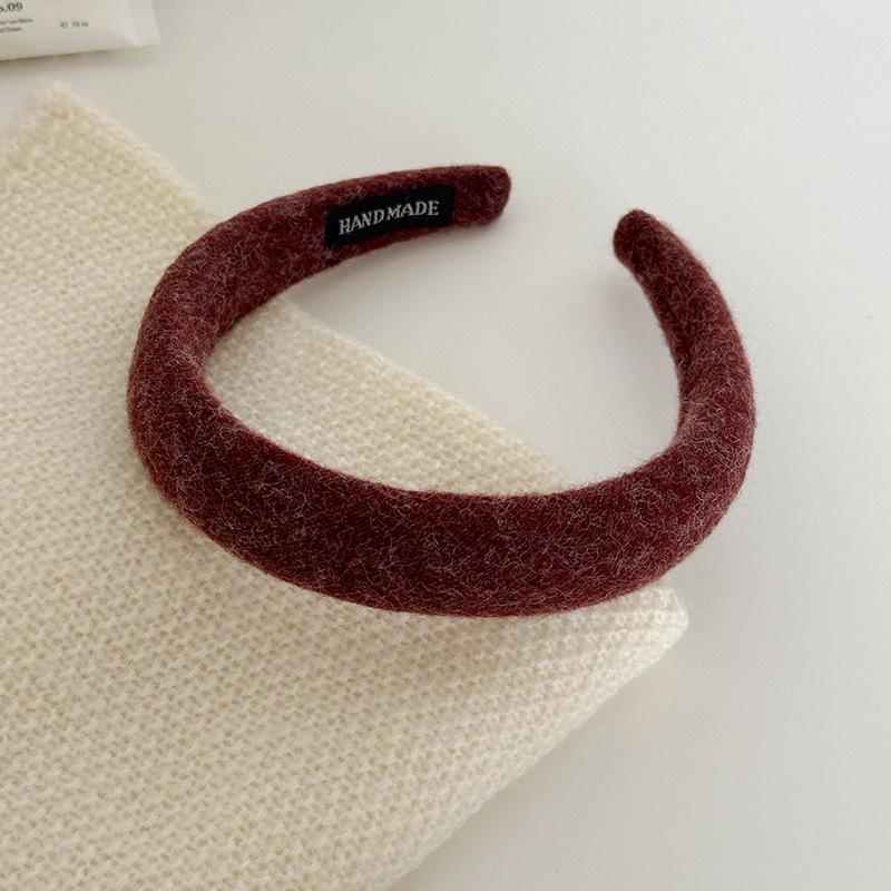 Набор из фактурного тканевого обруча для волос и повязки на голову – стильные осенне-зимние резинки, шпильки и повязка на голову с высоким черепом