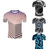 Creative 3D Digital Printed T-shirt for Men's Short Sleeves Tops