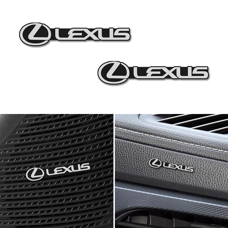 fxcr3 5/10Pcs 3D Aluminum Car Audio Stereo Speaker Badge Emblem Sticker For Lexus GX470 RX330 Ct200h IS200 RX450h IS300h NX300h UX RX