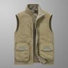 Men's Double-Sided Polar Fleece Vest - Windproof, Warm, and Plush for Autumn/Winter Outdoor Activities