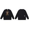 BAPE-Style Heavyweight Cotton Crewneck Sweatshirt Mens Oversized Streetwear Pullover Fall