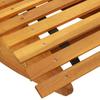 Liege 2 Person 2 pcs Brown 154 x 60 x 74 cm Solid Acacia Wood
