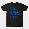 Men Black Print T-shirt Super Large TShirt Hillary-clinton-still-with-her No-Cut Transfer Paper Print Cotton Tshirt
