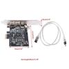 Plastic FireWire 1394a Controller Card Black Firewire 400 Capture Card  For Audio Engineers