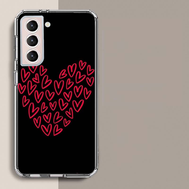 Люби свое сердце с чехлом для телефона Love Heart Shape Для Galaxy A14 A24 A34 A54 Samsung A02S A12 A22 A32 A42 A52 A72 A13 A33 A53 5G A03 A0