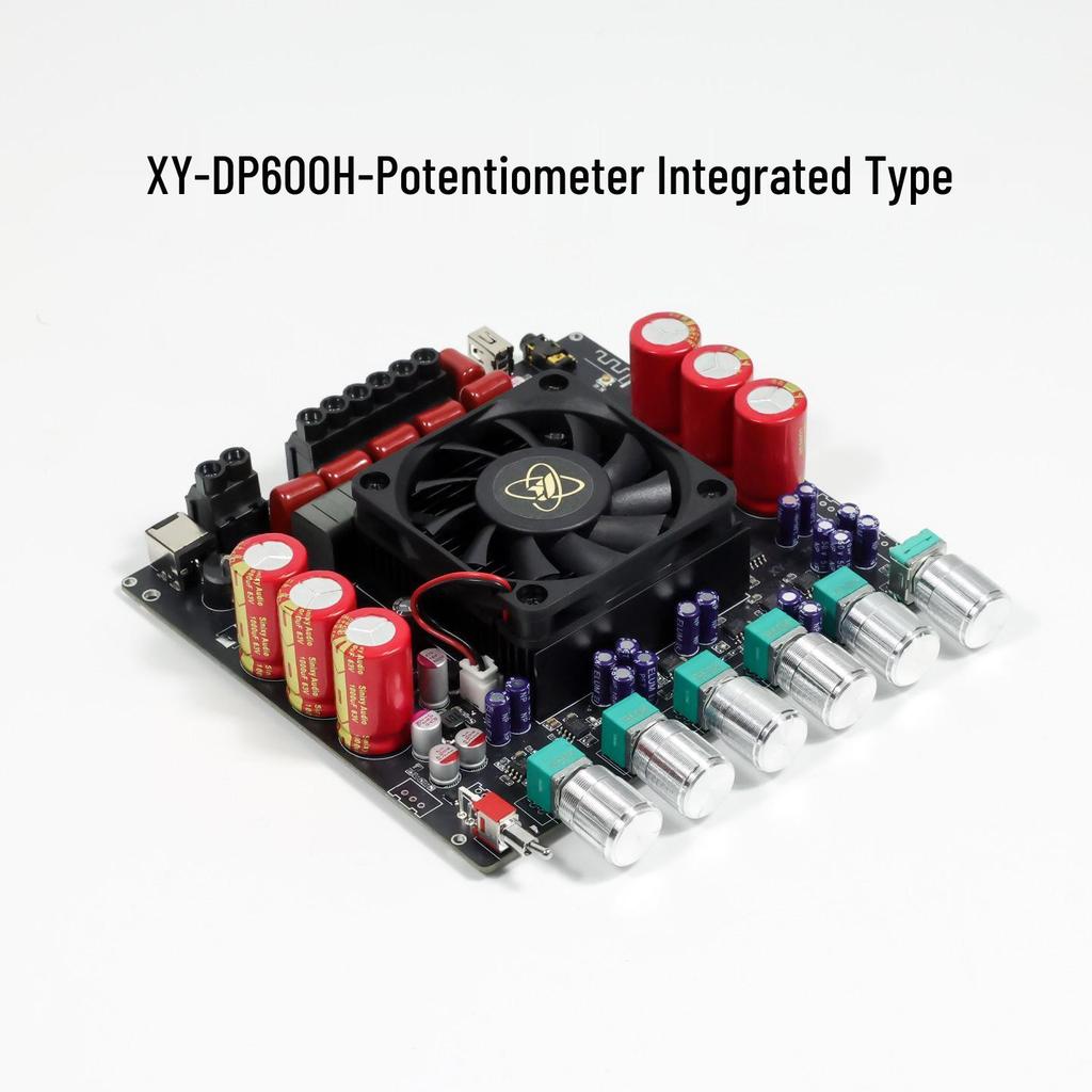 DP600H 2.1-канальный высокомощный Bluetooth-усилитель с мощным басом, 300 Вт*2+600 Вт, TPA3255