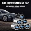 Car Sticker 4Pc Car Badge Wheel Tire Valve Caps For Ford Stracing Racing Fiesta Ranger Focus Kuga Mustang Air Stem Tyre Plug Car