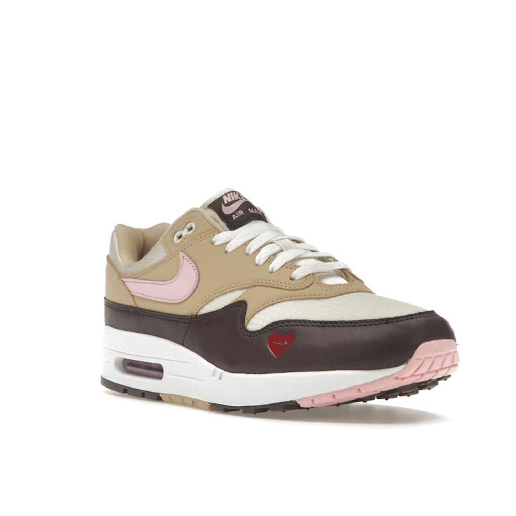 Nike Air Max 1 Valentines Day Women Sneakers Tan Sail Light-Soft-Pink FZ4346-200