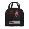 Custom Johnny Hallyday French Rock Singer Insulated Lunch Bag for Outdoor Picnic Resuable Cooler Thermal Bento Box Women Kids