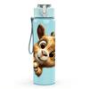 1PC Baby Goat Cute Farm Animal Print 750ml Color Plastic Sports Water Bottle Leakproof Flip Straw Lid Suitable for Sports Office Home Use