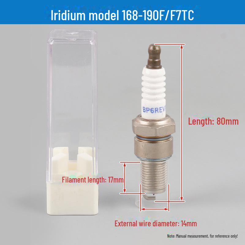 Свечи зажигания и форсунки 168F/190F для двигателей бензопил, генераторов и газонокосилок
