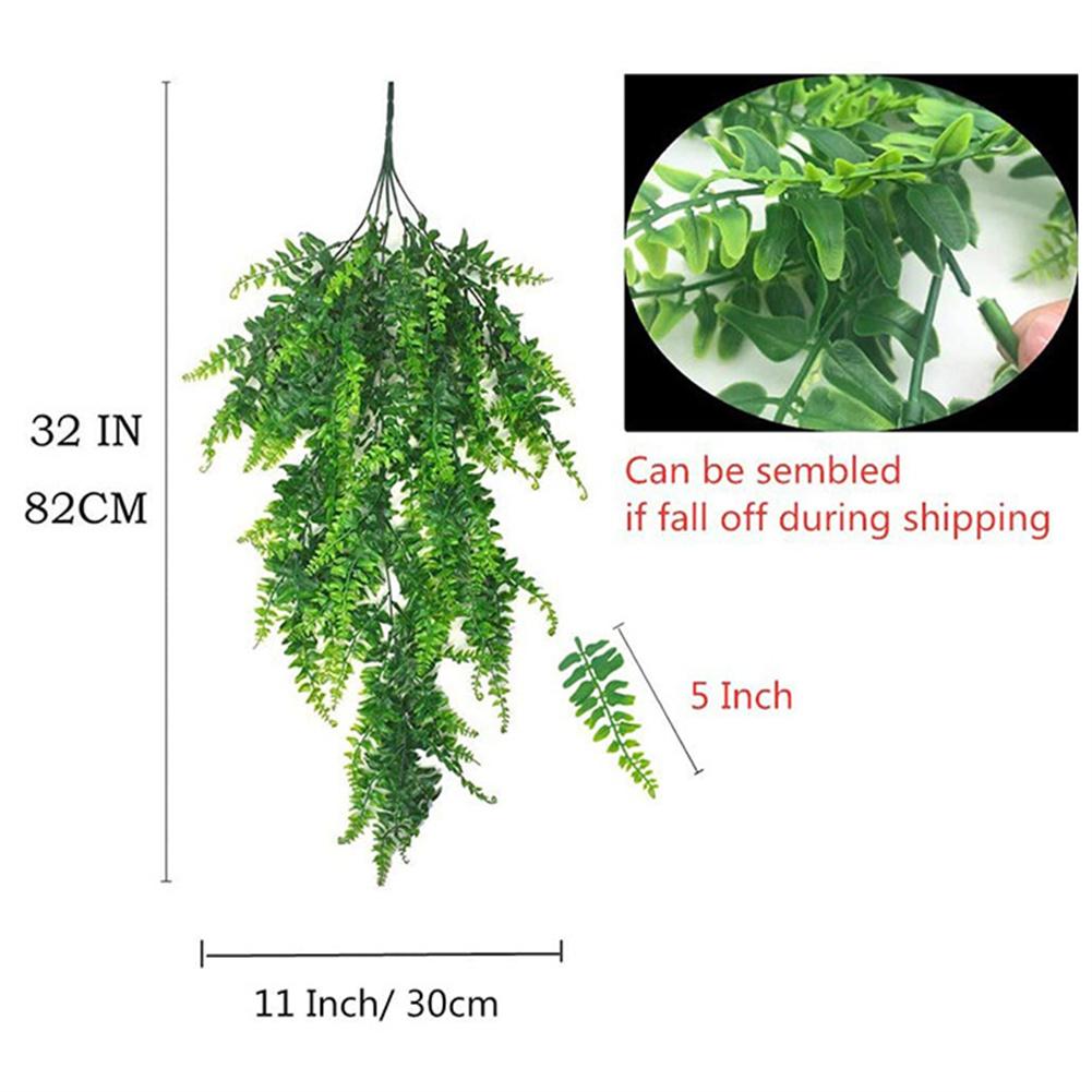 Искусственное зеленое растение для дома, висячая лоза, искусственные листья