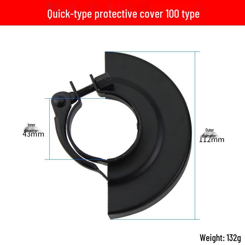 100 Type Angle Grinder Guard: Universal Protective Cover for Cutting and Grinding Wheel