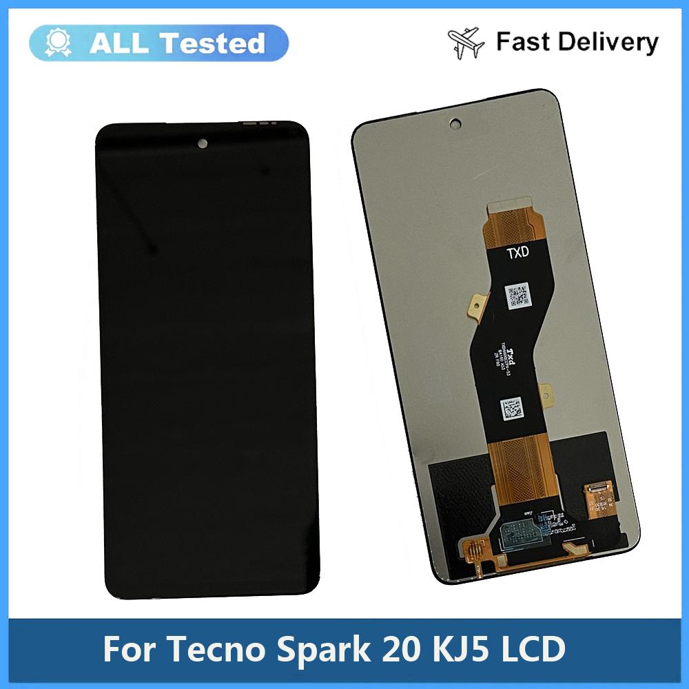 LCD Screen and Digitizer Full Assembly For Tecno Spark 20 KJ5