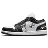 Air Jordan 1 Износостойкие Нескользящие Низкие Винтажные Баскетбольные Кроссовки Женские Черно-Белые DC0774-101(Команда181-)