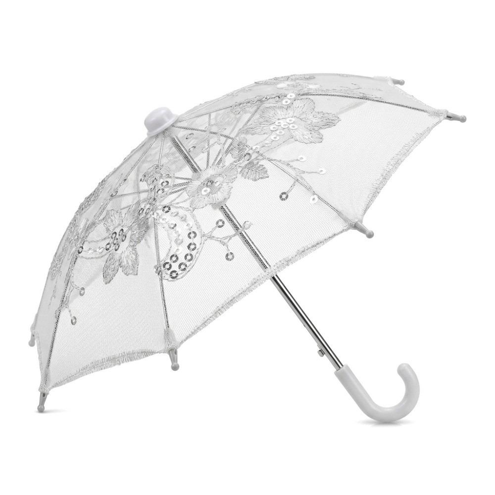 Wedding Decorative Lace Embroidered Umbrella DIY Sequin Umbrella Decorations Wedding Decor