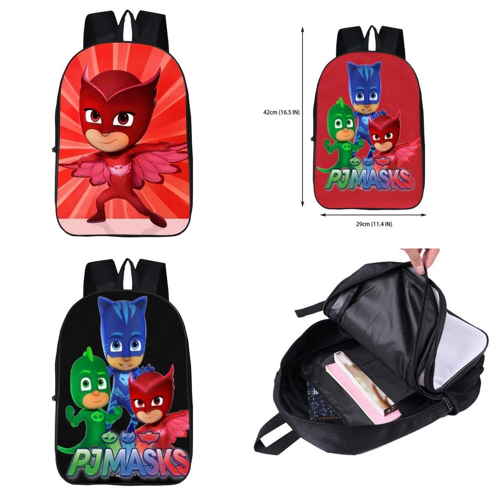 Прочный рюкзак PJ Masks для детей с ярким 3D-дизайном персонажей и регулируемыми мягкими лямками