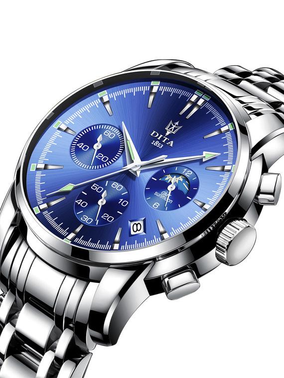 Dita Watch Мужские часы для отдыха Водонепроницаемые автоматические механические спортивные трендовые часы Мужской стальной ремень