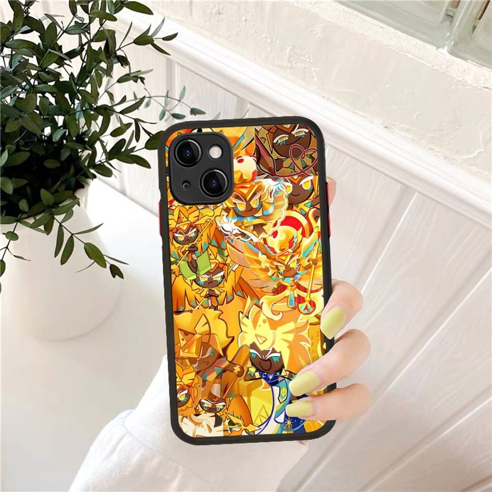 Game Cookie Run cute Kingdom Phone Case for iPhone 16 15 14 11 12 13 Pro Max X XS Translucent Matte Cover