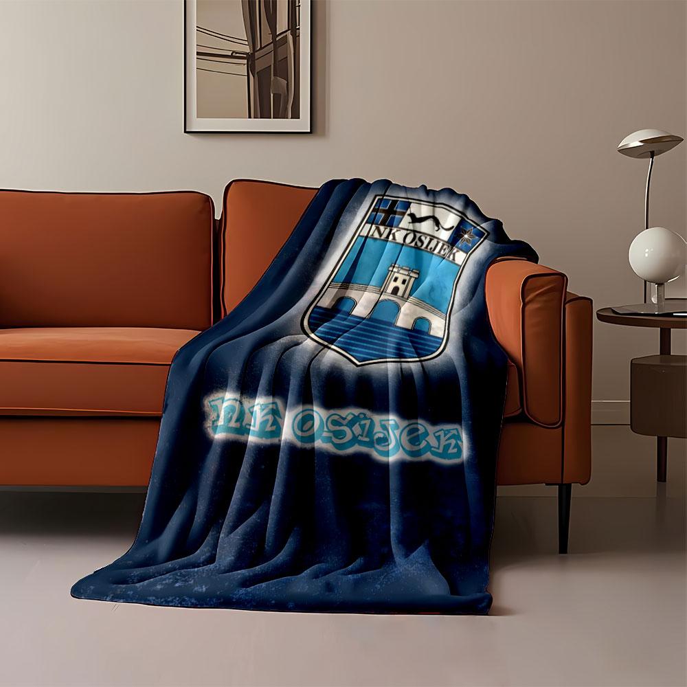 NK Osijek Emblem Blanket Design print blanket soft and cozy perfect for the living room bed sofa or a nap,gift