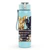 1PC Dragon Magic Book Fantasy Print 750ml Color Plastic Sports Water Bottle Leakproof Flip Straw Lid Suitable for Sports Office Home Use