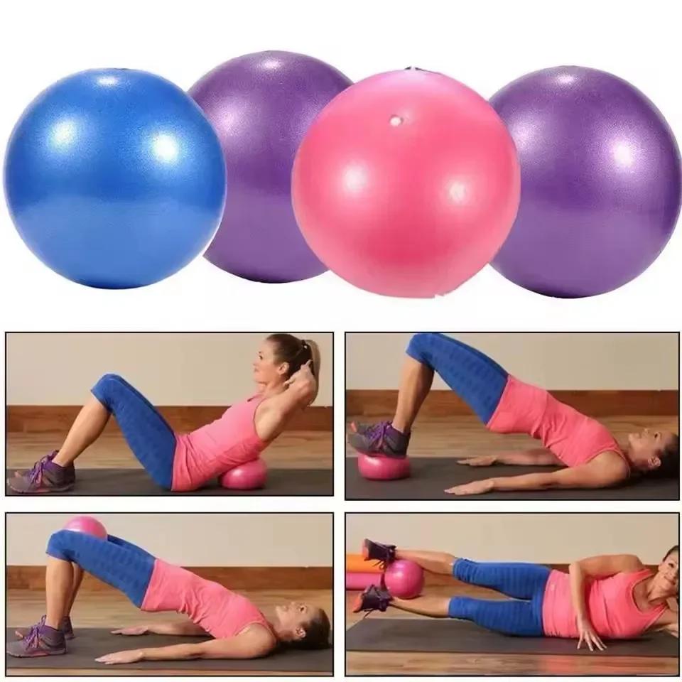 25Cm Yoga Ball Pilates Exercise Balance Ball Gym Home Yoga Core Training Anti-Pressure Explosion-Proof Fitness Muscle Relaxation