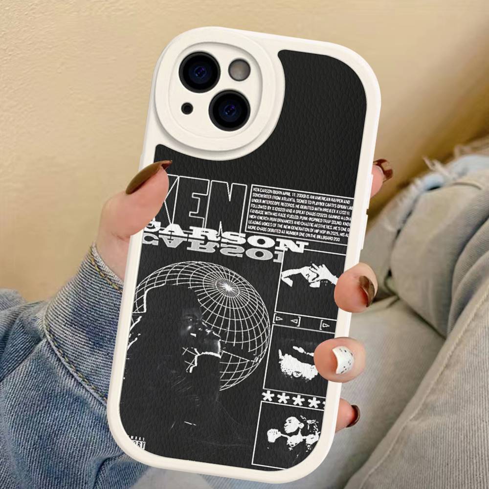Pop Singer K-Ken Carson Phone Case For IPhone 16 15 14 13 12 11 Pro Max Plus Leather Shockproof Cover