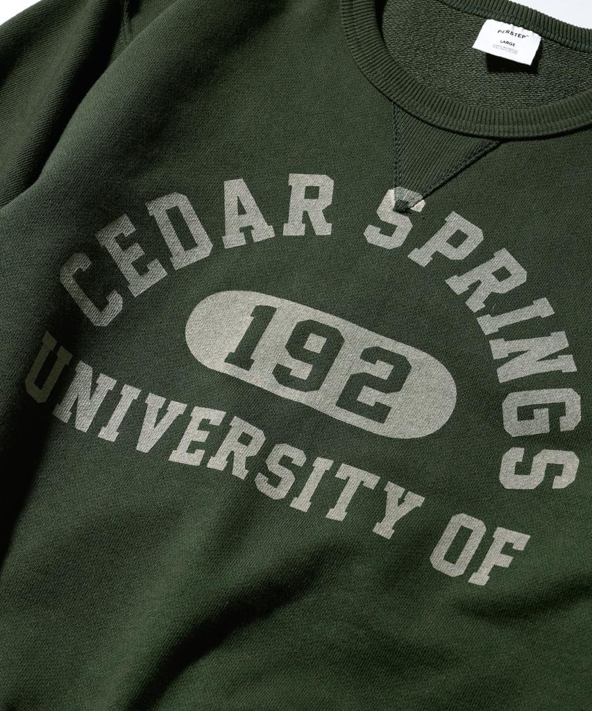 PERSTEP Cedar Heavyweight Sweatshirt Dark Green Jumt4688