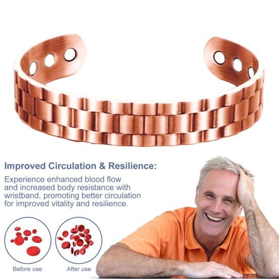 Магнитный браслет из меди для простаты укрепляет простату улучшает кровообращение способствует здоровому функционированию антиоксидантный защитный браслет