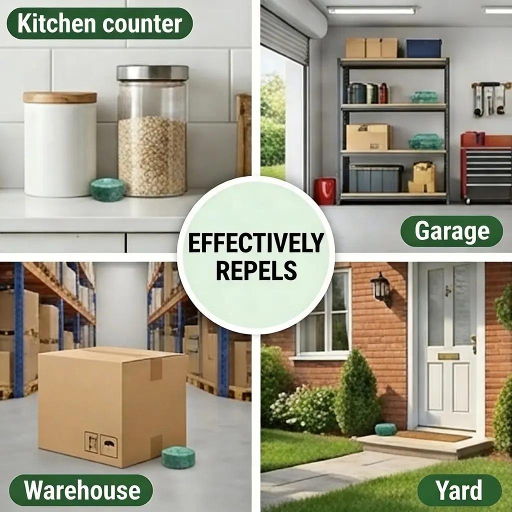 Набор из 12 шт. Мятное масло от грызунов, Быстродействующая формула отпугивает крыс, мышей, муравьев и других, Экологичное и долговечное