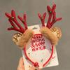 Christmas Headband Christmas Antler Hairpin Ladies Headdress Holiday Decoration Gift Big Bow Headband Christmas Headdress