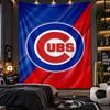 Wall Hanging Tapestry Chicago Cubs Print Cloth for Living Room Bedroom Home Decor