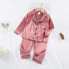 Autumn Baby Girls Clothes Set Children Pajamas Long Sleeved Soild Shirt Pants Two Pcs Sets Kids Sleepwear Toddler Clothing Infant Costume