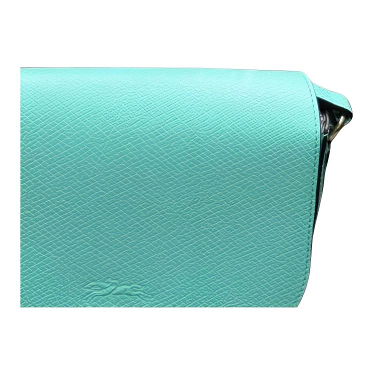 Longchamp Épure Snap Closure Adjustable Shoulder Strap Leather Saddle Bag Small Women shoulder bag Mint 10253HYZ410