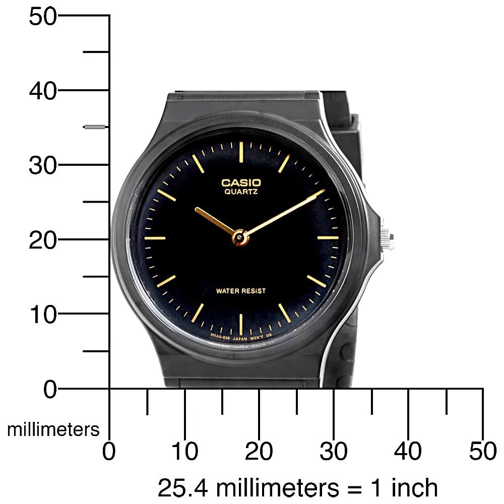 Casio MQ-24-1E Мужские Аналоговые Кварцевые Часы Черный Циферблат Ремешок из Смолы Для Повседневной Жизни Водонепроницаемые Японские Повседневные Наручные Часы