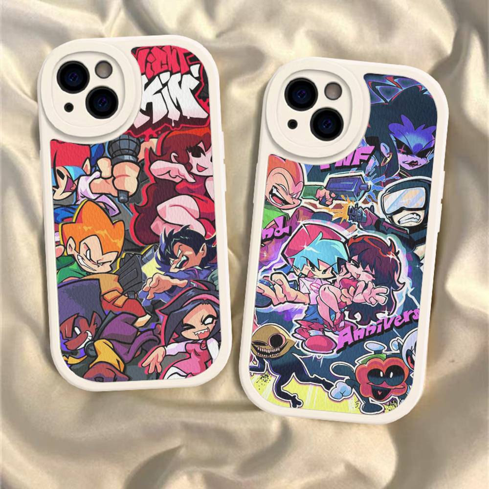Чехол для телефона с игрой Friday Night Funkin Для IPhone 16 15 14 13 12 11 Pro Max Plus Мягкая кожаная крышка