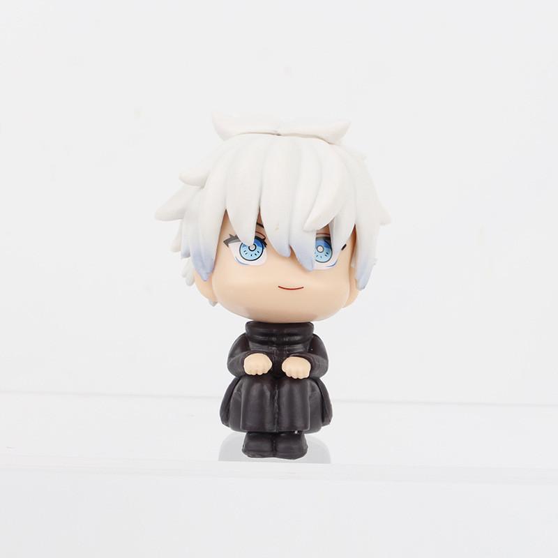 Adorable Jujutsu Kaisen Sitting Plush Doll Five Satoru Gojo Toy Figure Collectible