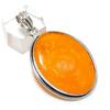 Baltic Amber Gemstone Handmade 925 Sterling Silver Jewelry Pendant 2.05" P8k37
