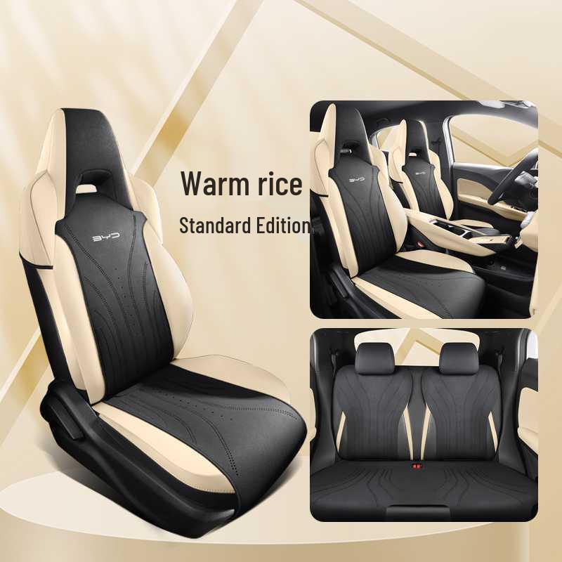 BYD Seagull Seat Cushions: Fits 25 Models, Year-Round Use, Smart Driving Version, Custom Suede, Perforated Covers.