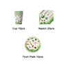 Natural Insects In spring Birthday Party Decoration Disposable Tableware Plate Cup Cartoon Bee Butterfly Backdrop Party Supplies