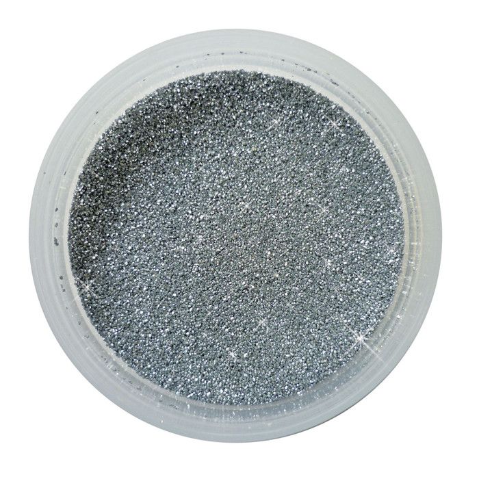 Баночка песка 45 г Металлический серебристый №3