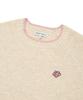 WACKY WILLY Women'S Lily Patch Color Block Pullover Oatmeal