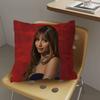 Singer Pink PPantheress Cushion Cover Polyester Sofa Cushions Decorative Throw Pillows Home Decoration Pillowcover